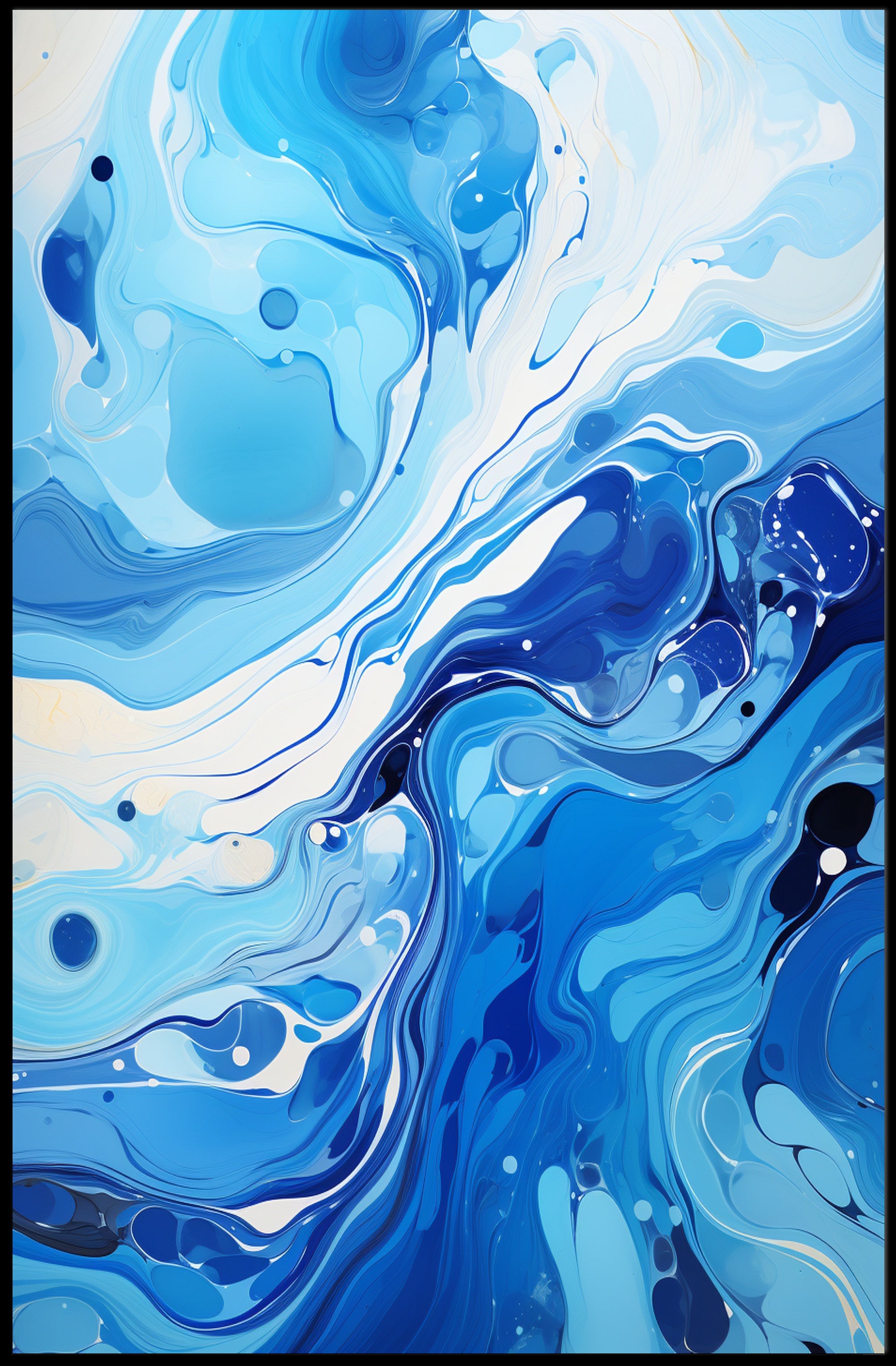 Oceanic Whirl Poster