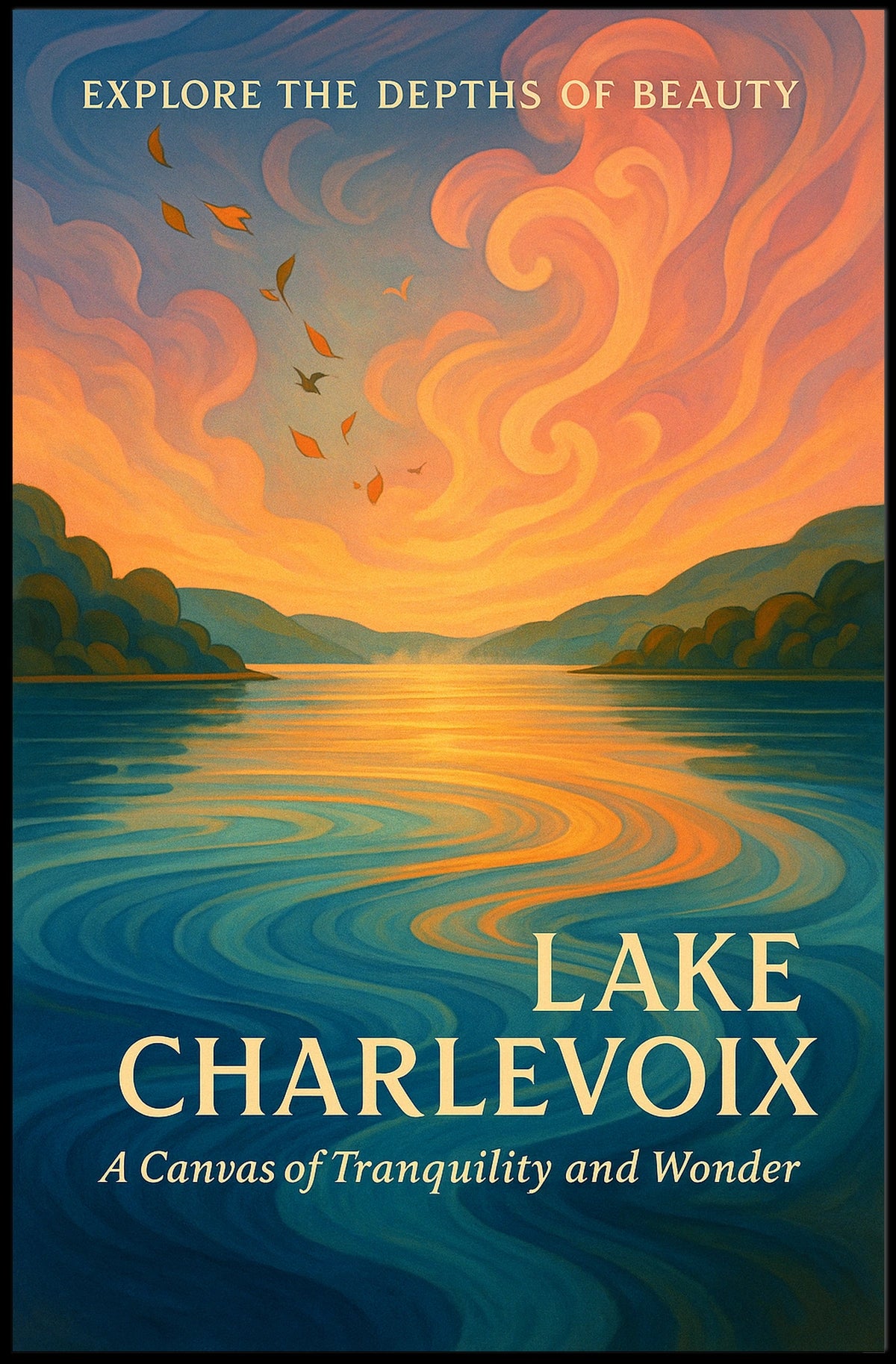 Lake Charlevoix A Canvas Of Poster