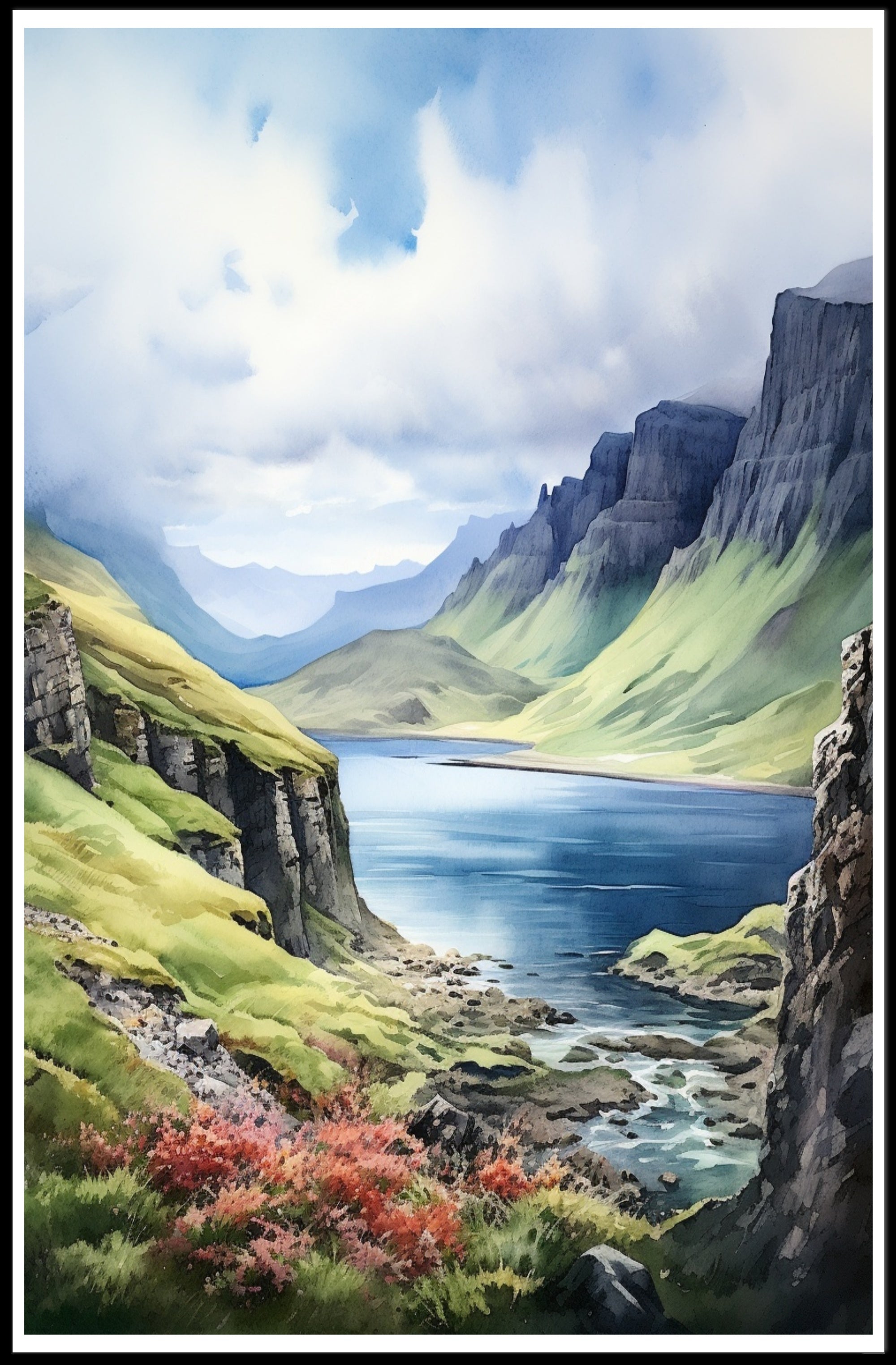 Tranquil Highland Landscape Poster PosterGoat