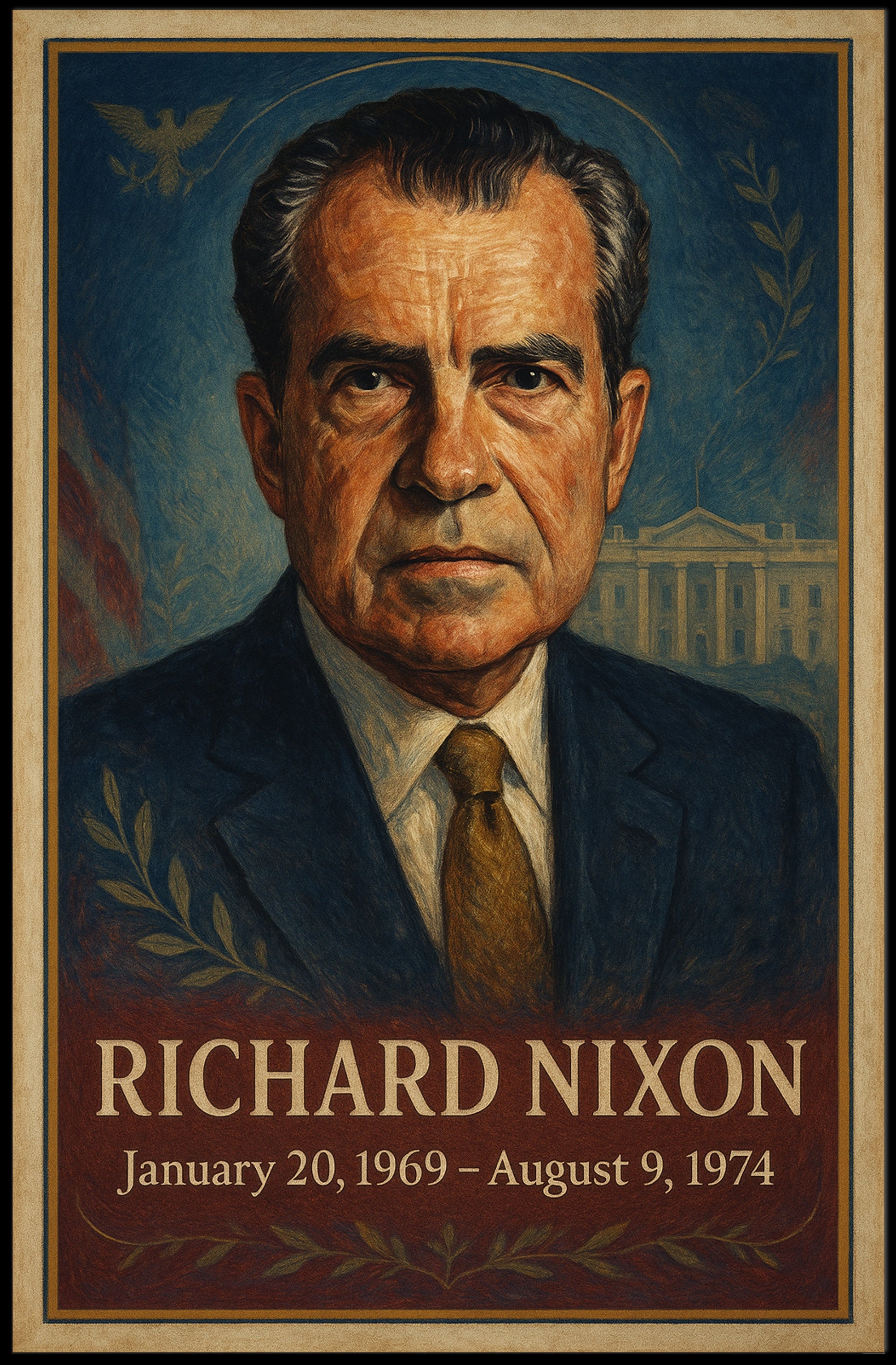 Richard Nixon Presidential Term Poster