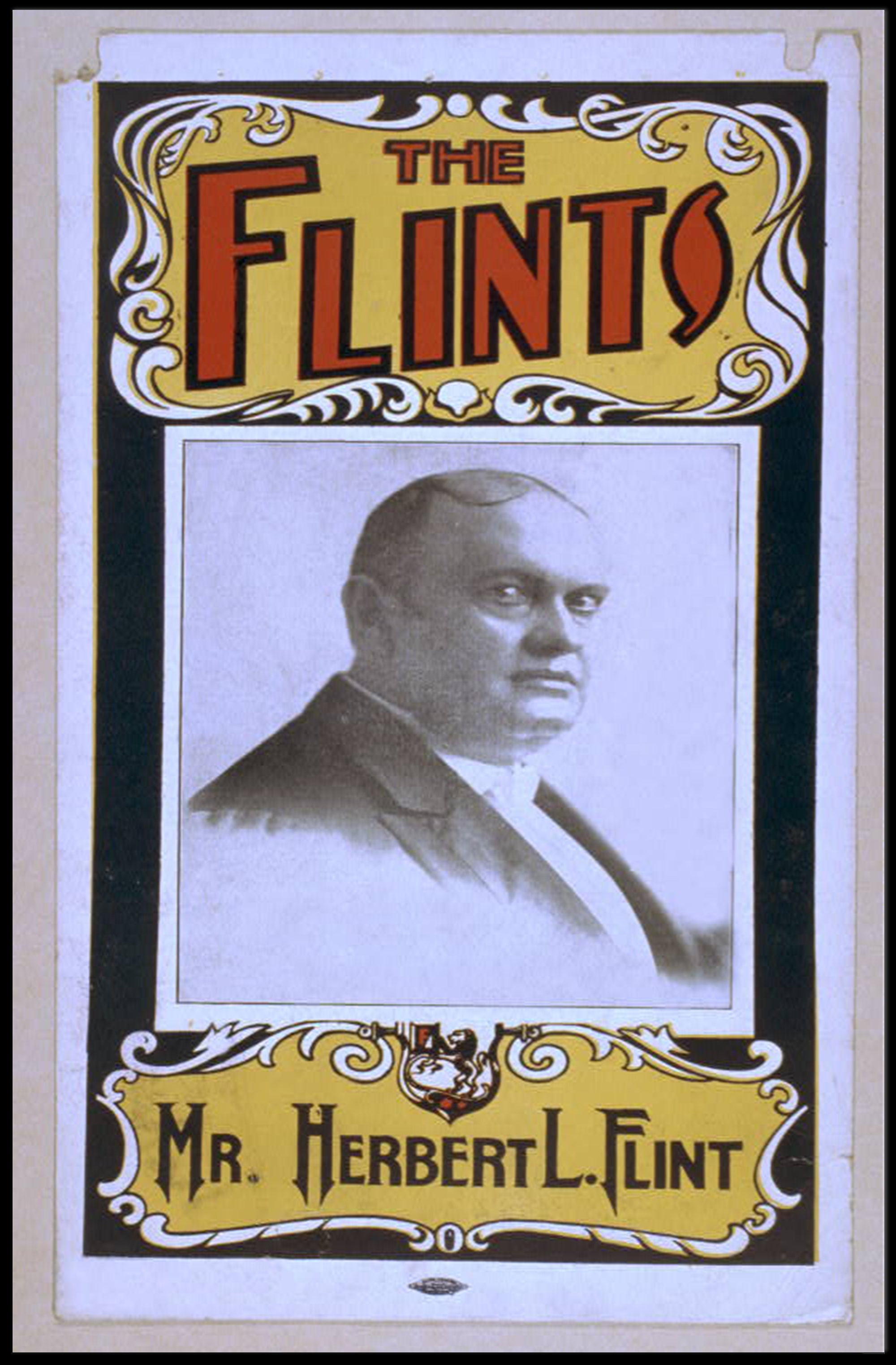 Mr. Herbert L. Flint Vintage Theatrical Poster