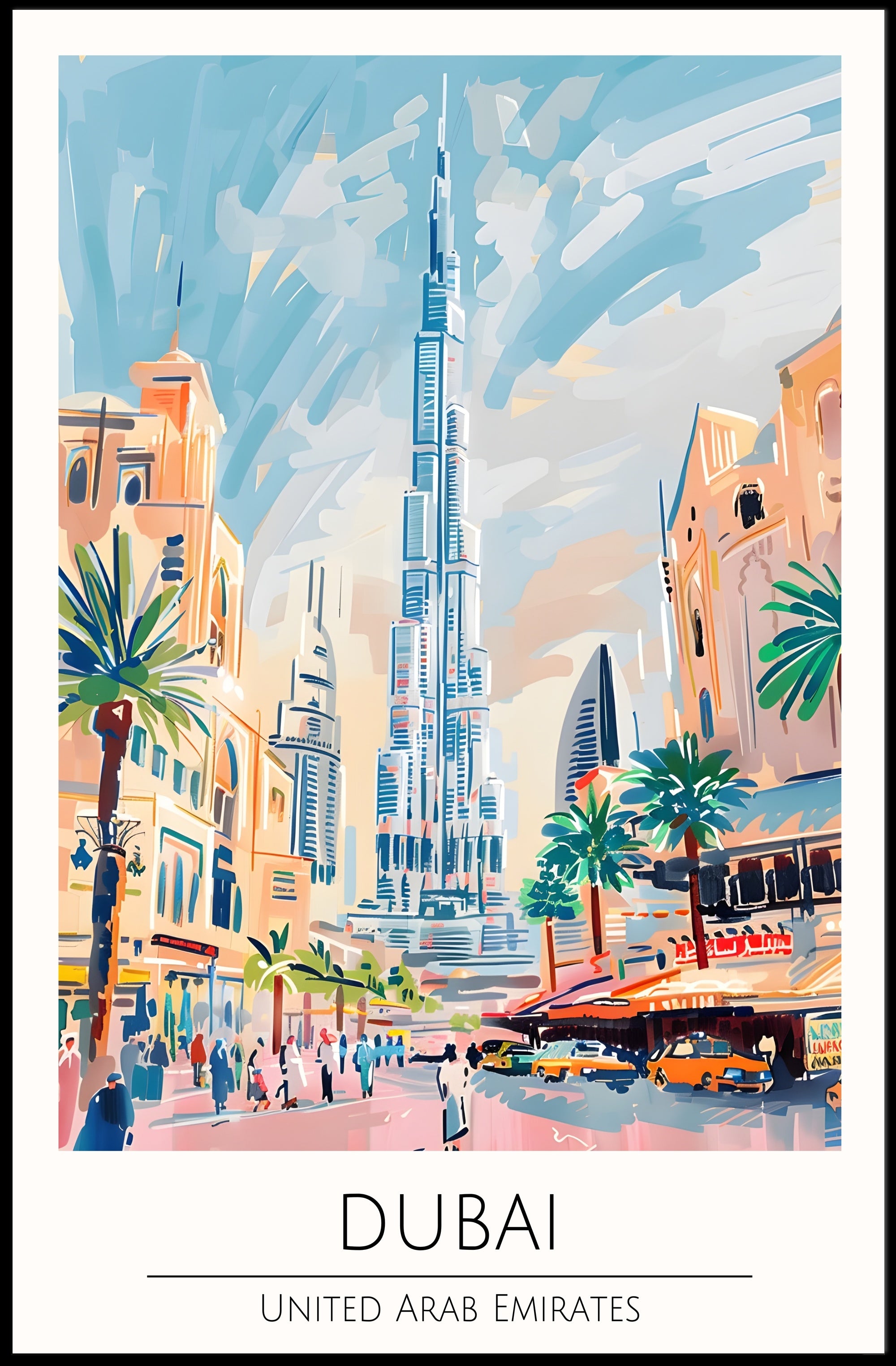 Dubai Cityscape Poster PosterGoat