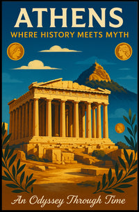 Athens Where History Meets Myth Poster