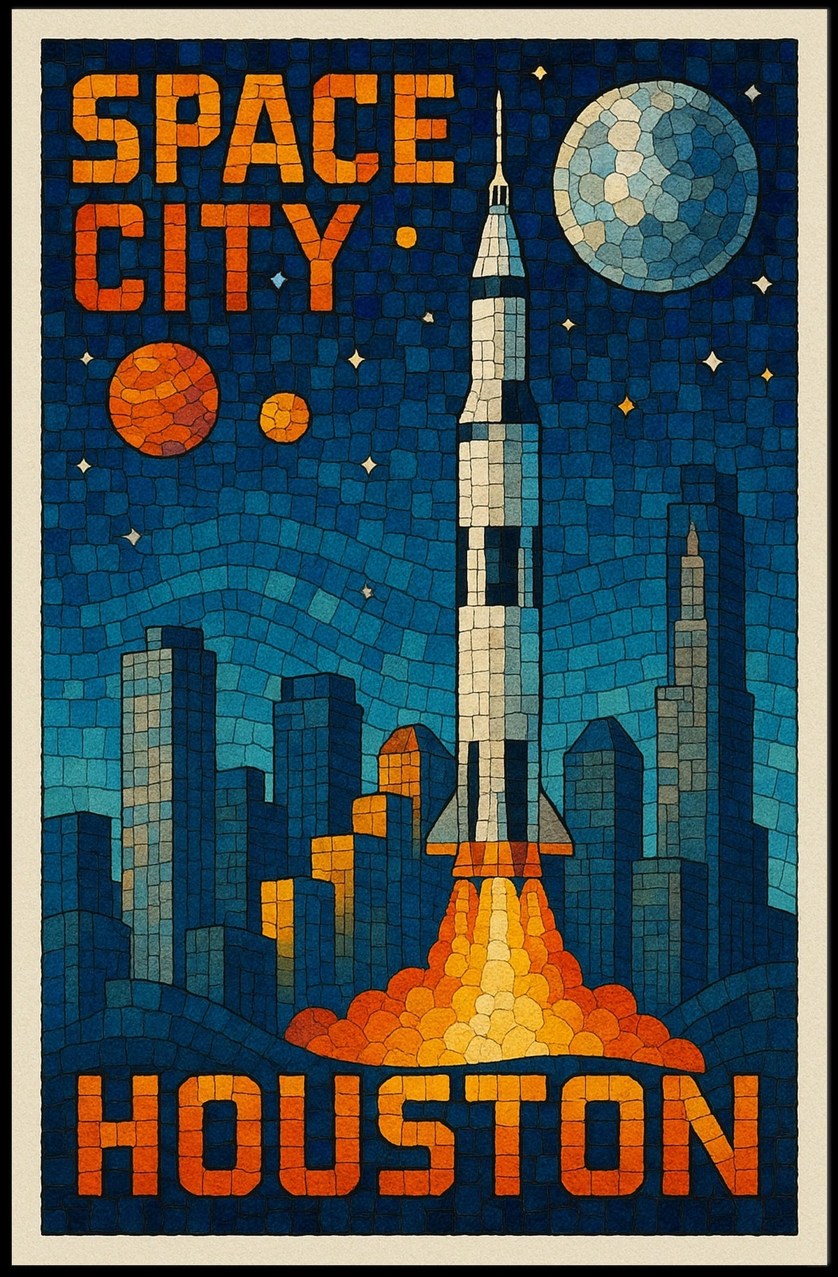 Space City Houston Poster