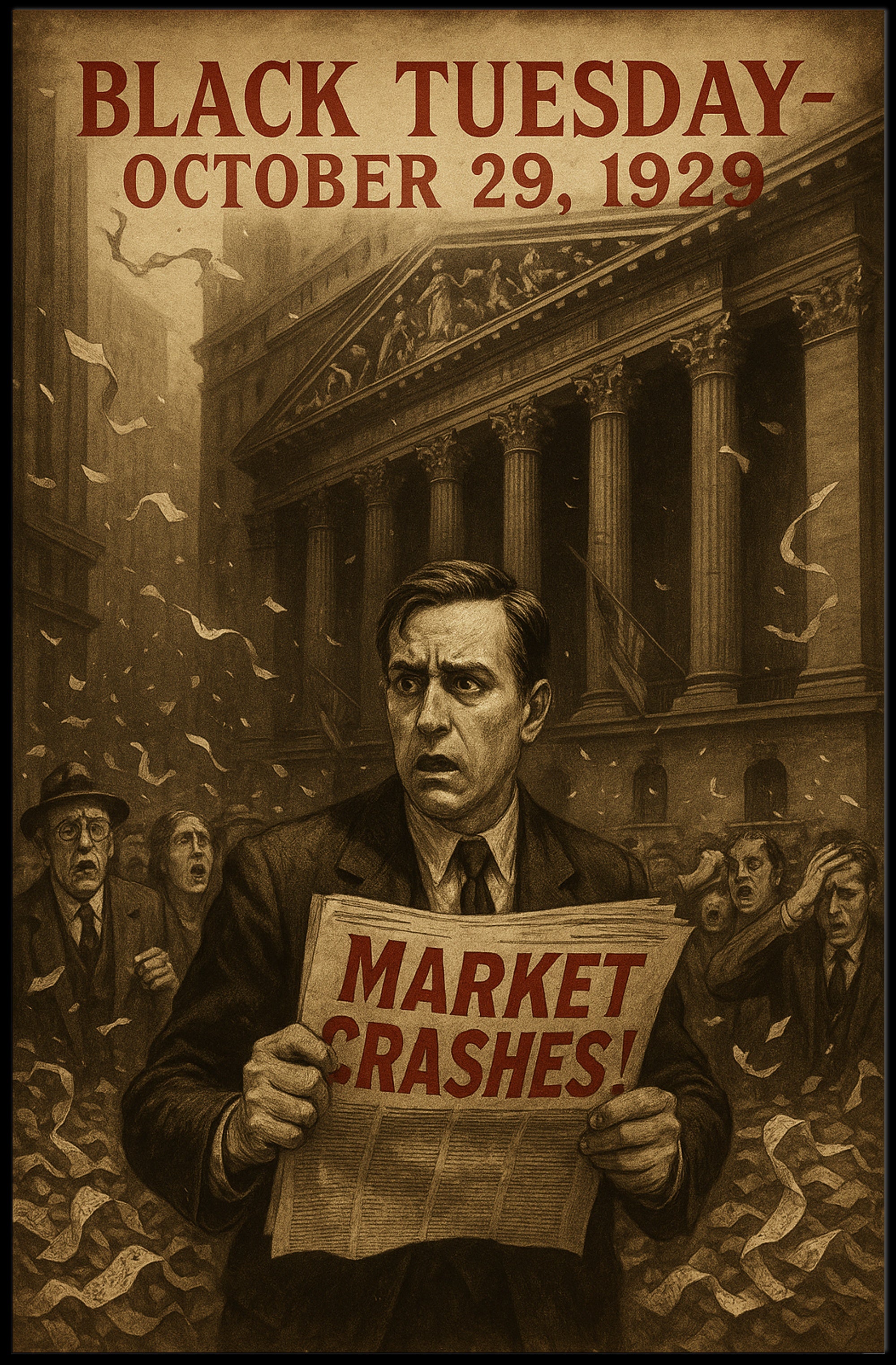 Black Tuesday Wall Art Historical or Presidential Poster