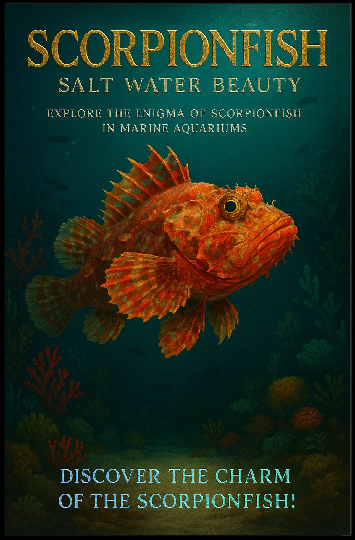 Scorpionfish Salt Water Beauty Poster