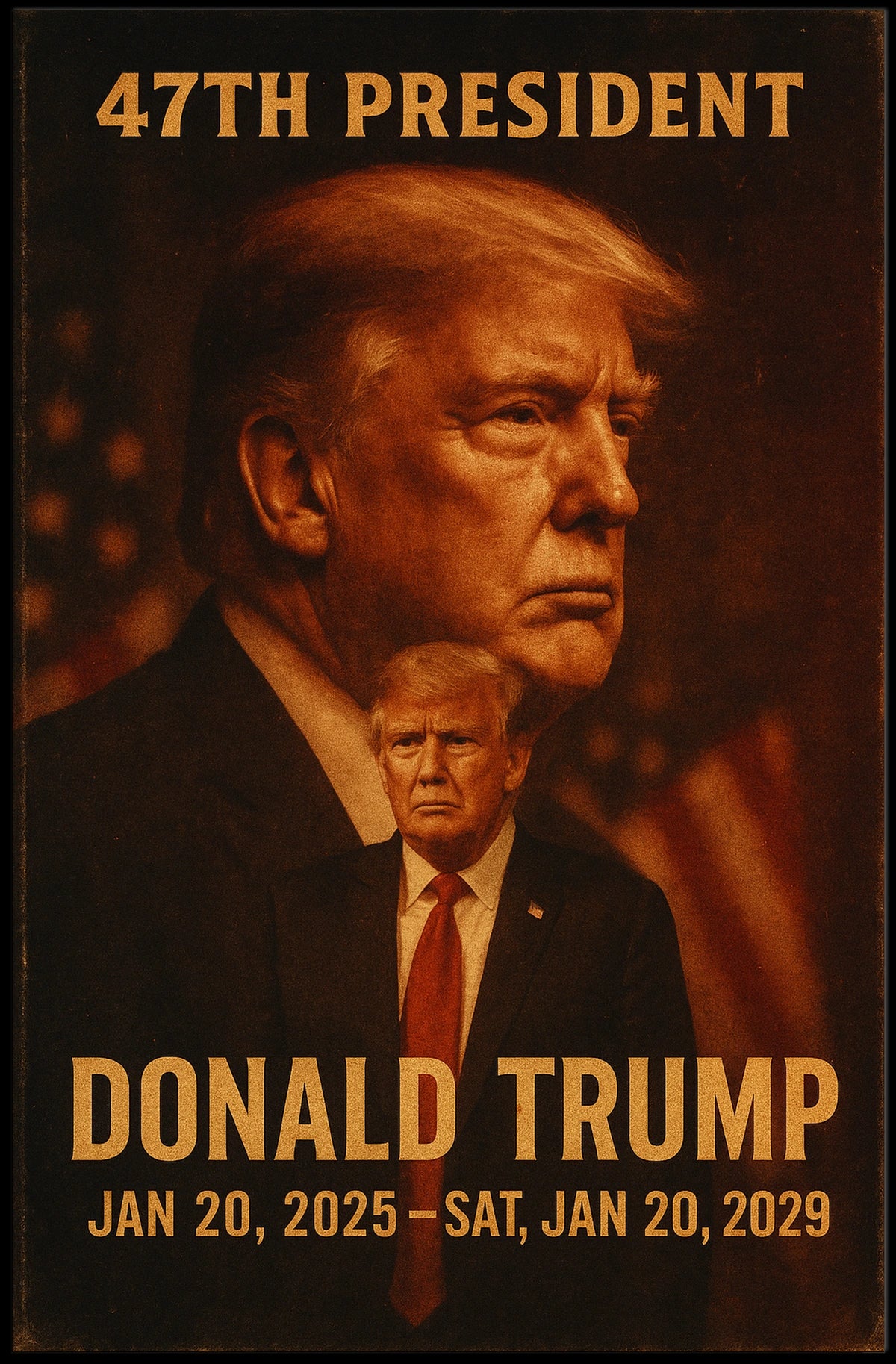 Donald Trump 47th President Poster