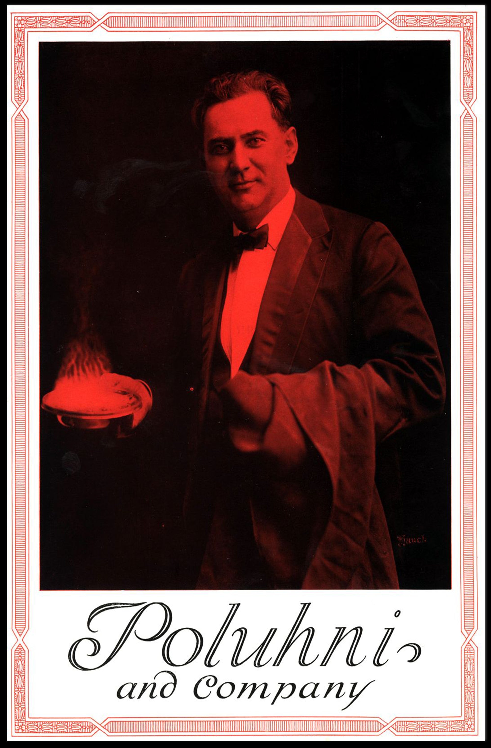 Vintage Magician Illusionist Performance Poster: Cultural or Heritage Poster