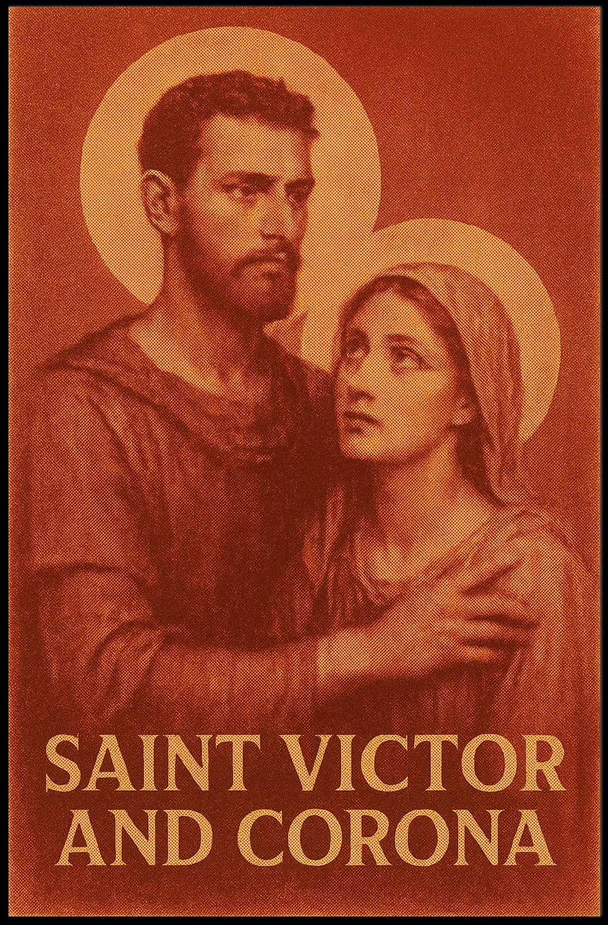 Saint Victor and Corona Poster
