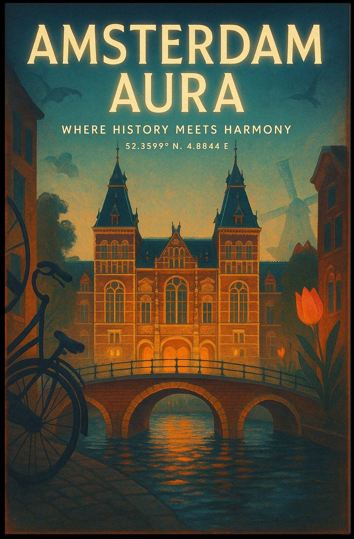 Amsterdam Aura Poster