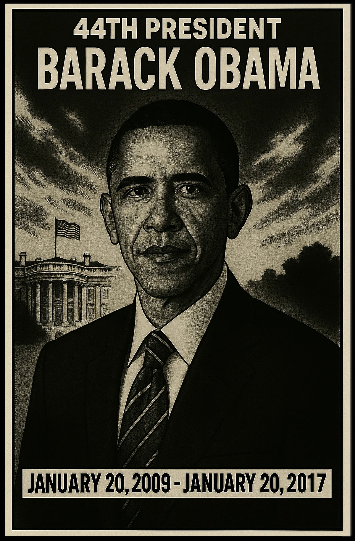 Barack Obama 44Th President Poster