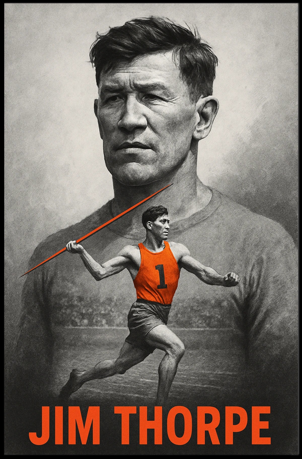 Jim Thorpe Athletic Legend Poster