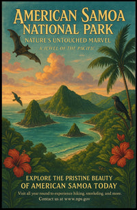 National Park of American Samoa Travel Poster