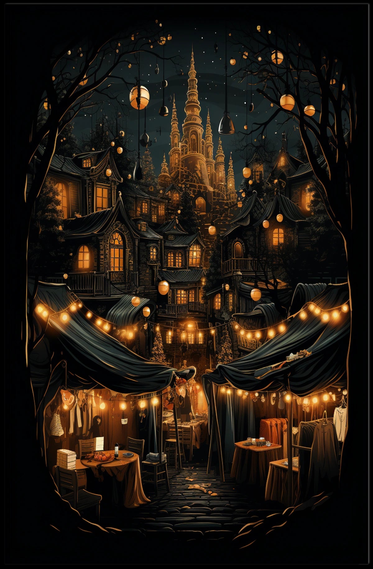 Enchanted Night Market Poster