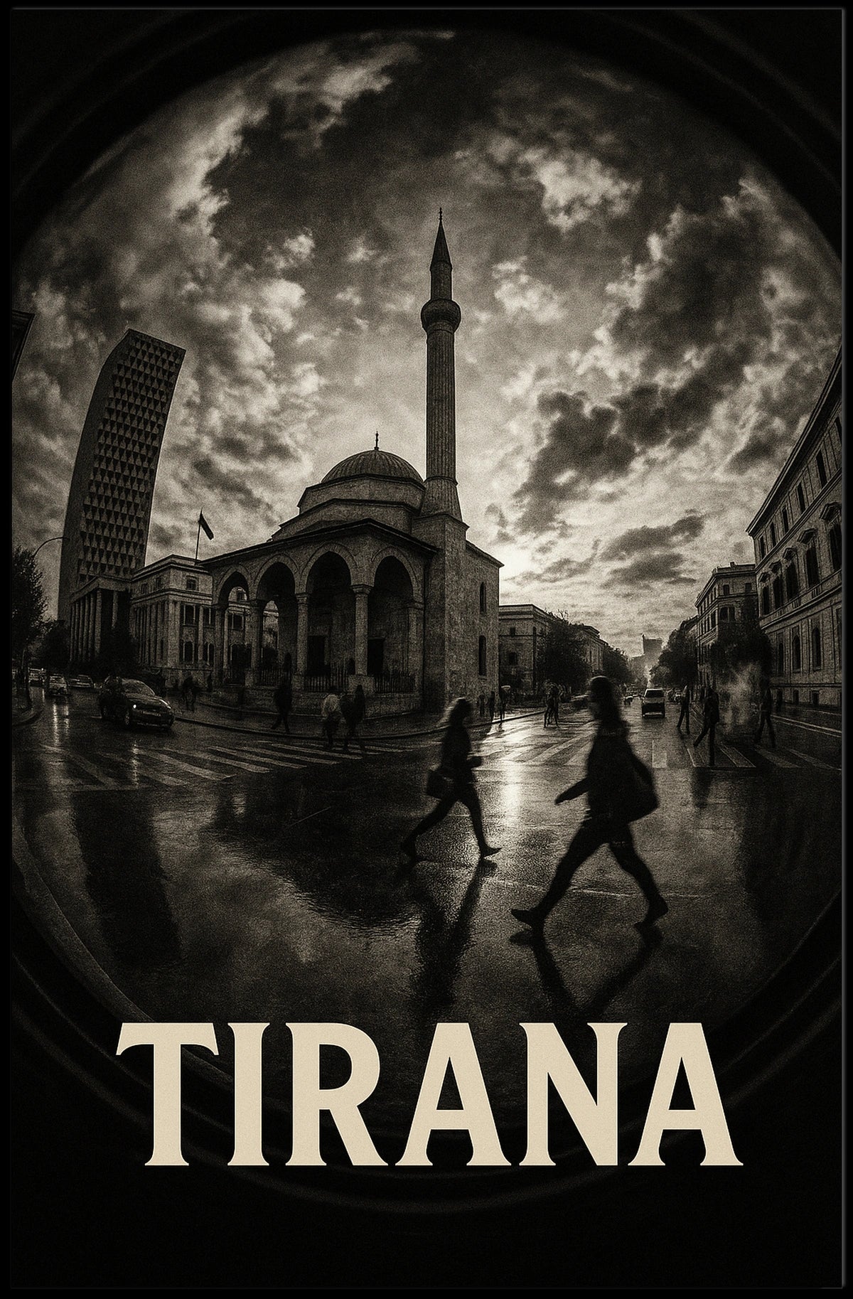 Tirana At Dusk Poster