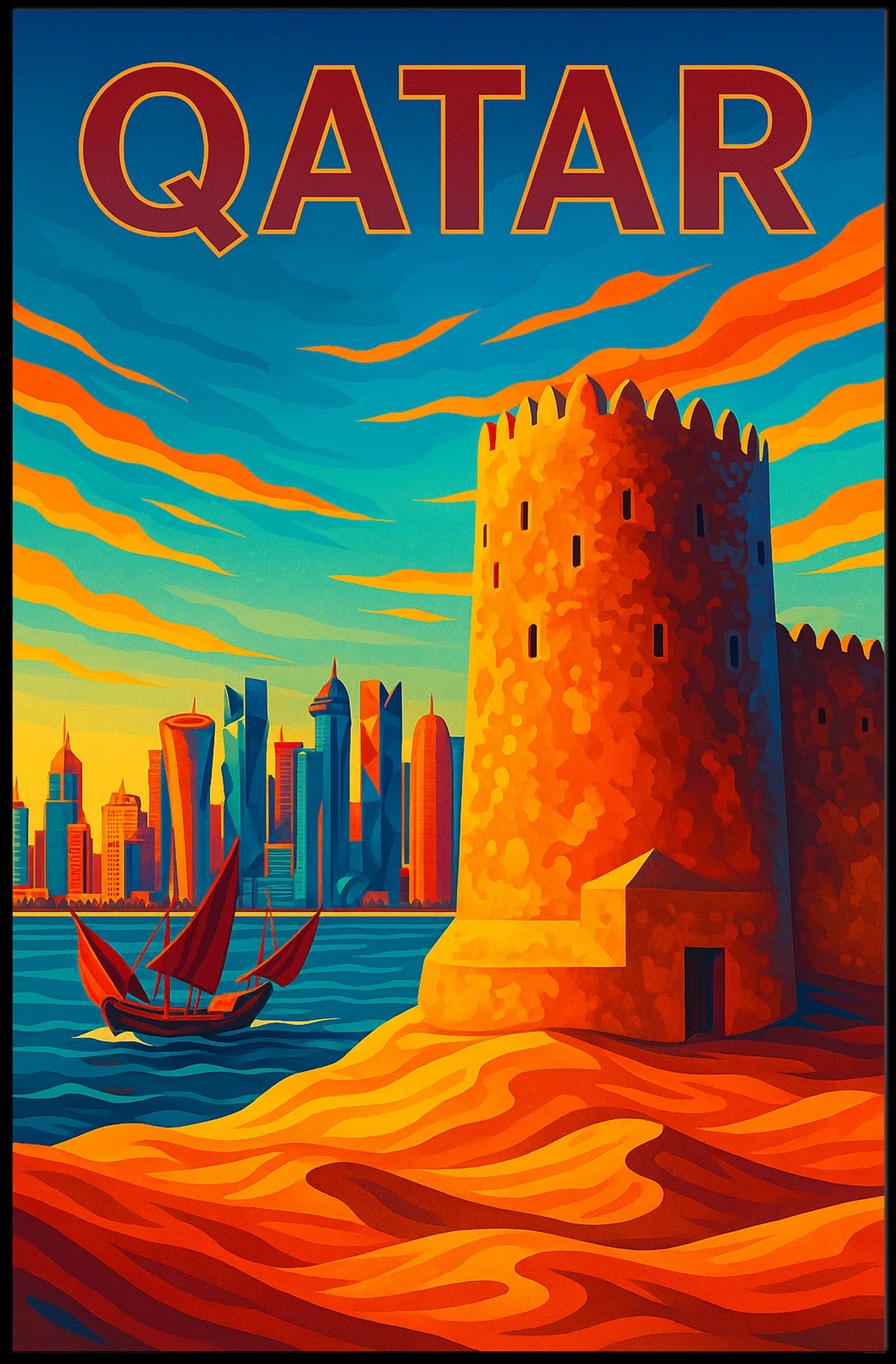Qatar A Blend Of Tradition And Poster