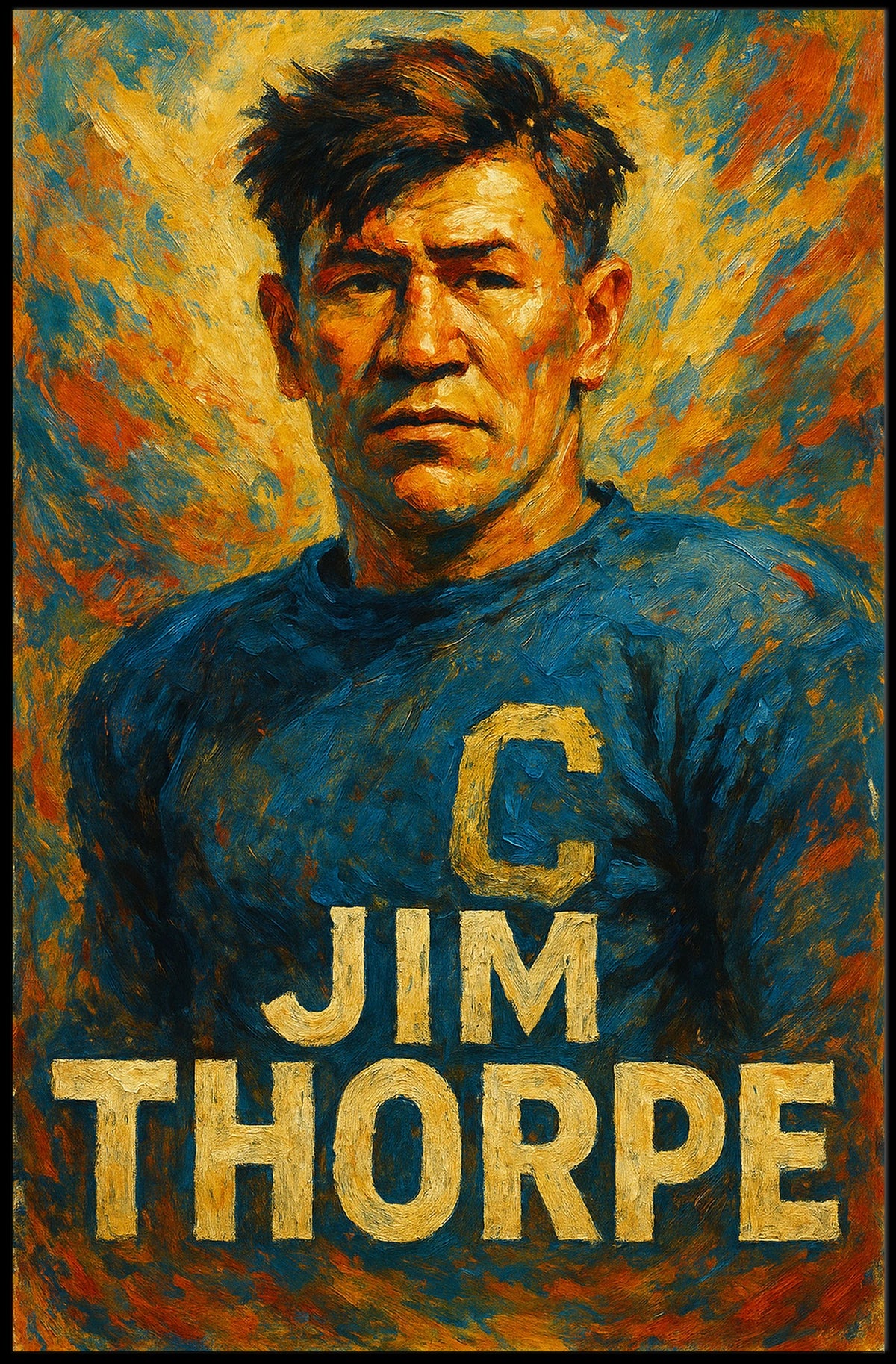 Jim Thorpe Athletic Legend Poster