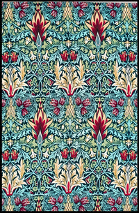 Victorian Floral Elegance: Abstract or Artistic Poster