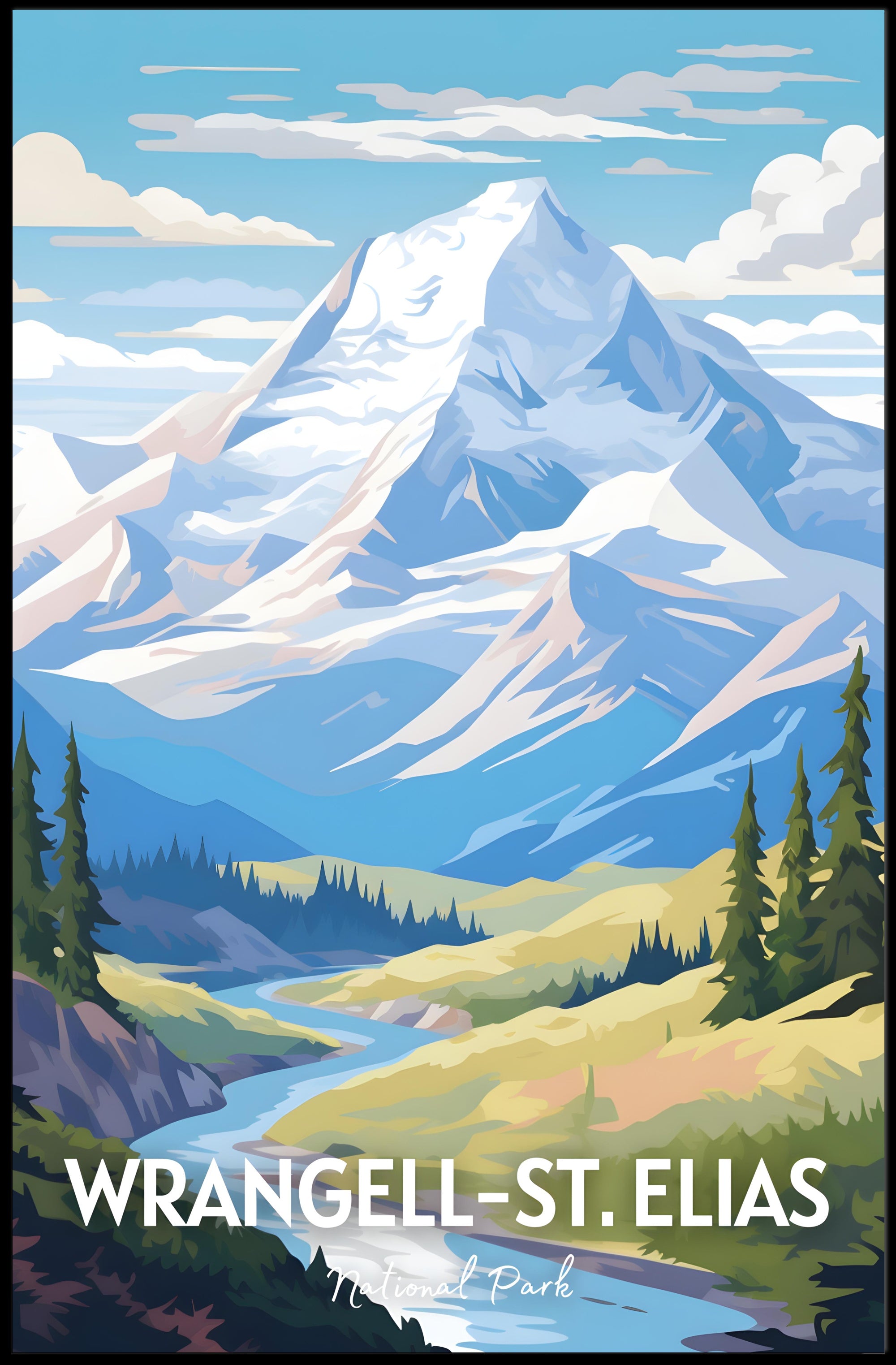 Wrangell St Elias National Park Poster Print