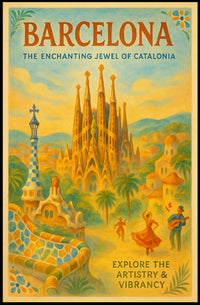 Barcelona The Enchanting Jewel of Catalonia Poster