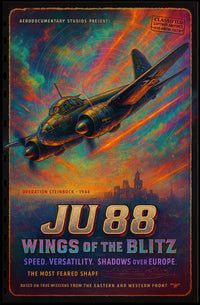 JU 88 Warplane WWII Poster