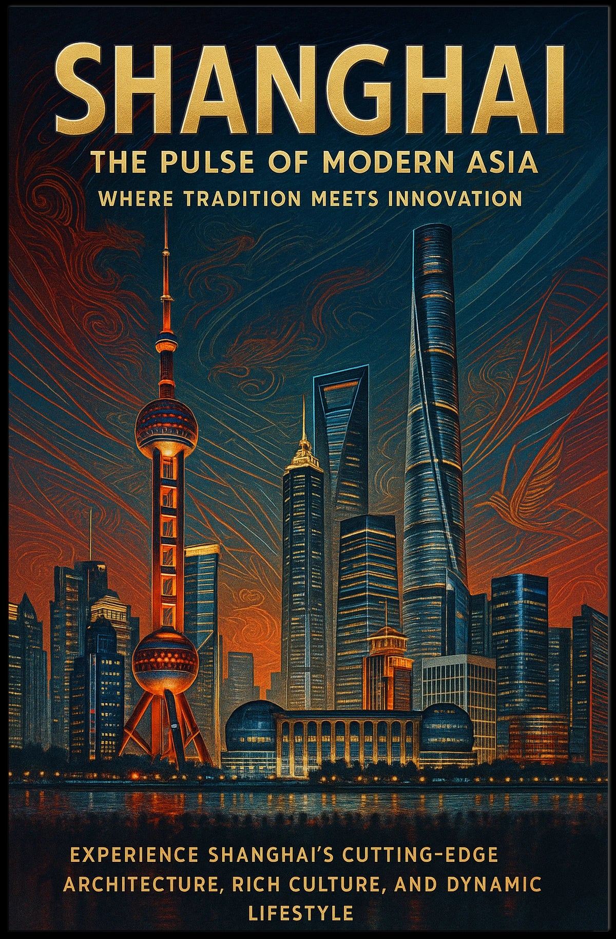 Shanghai The Pulse Of Modern Asia Poster
