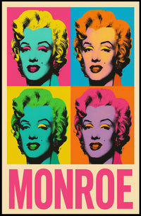 Pop Art Tribute to Monroe Poster