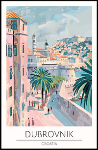 Dubrovnik Scenic View Poster PosterGoat
