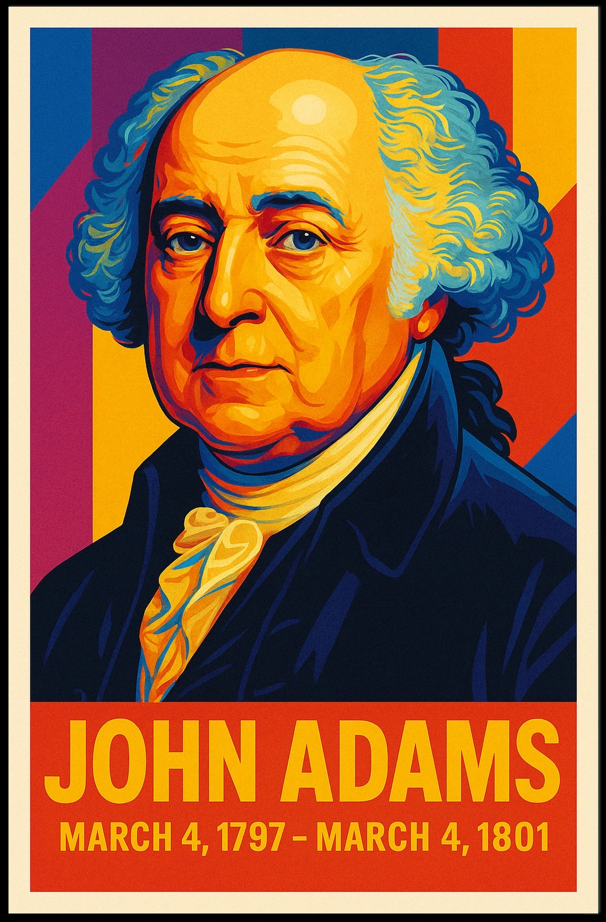 John Adams 2nd President Poster