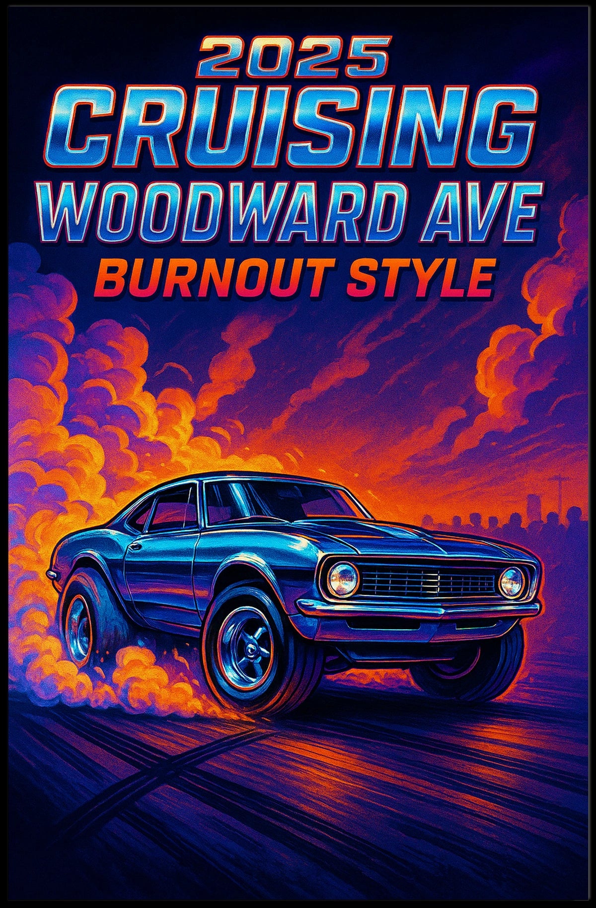 Cruising Woodward Ave 2025 Poster