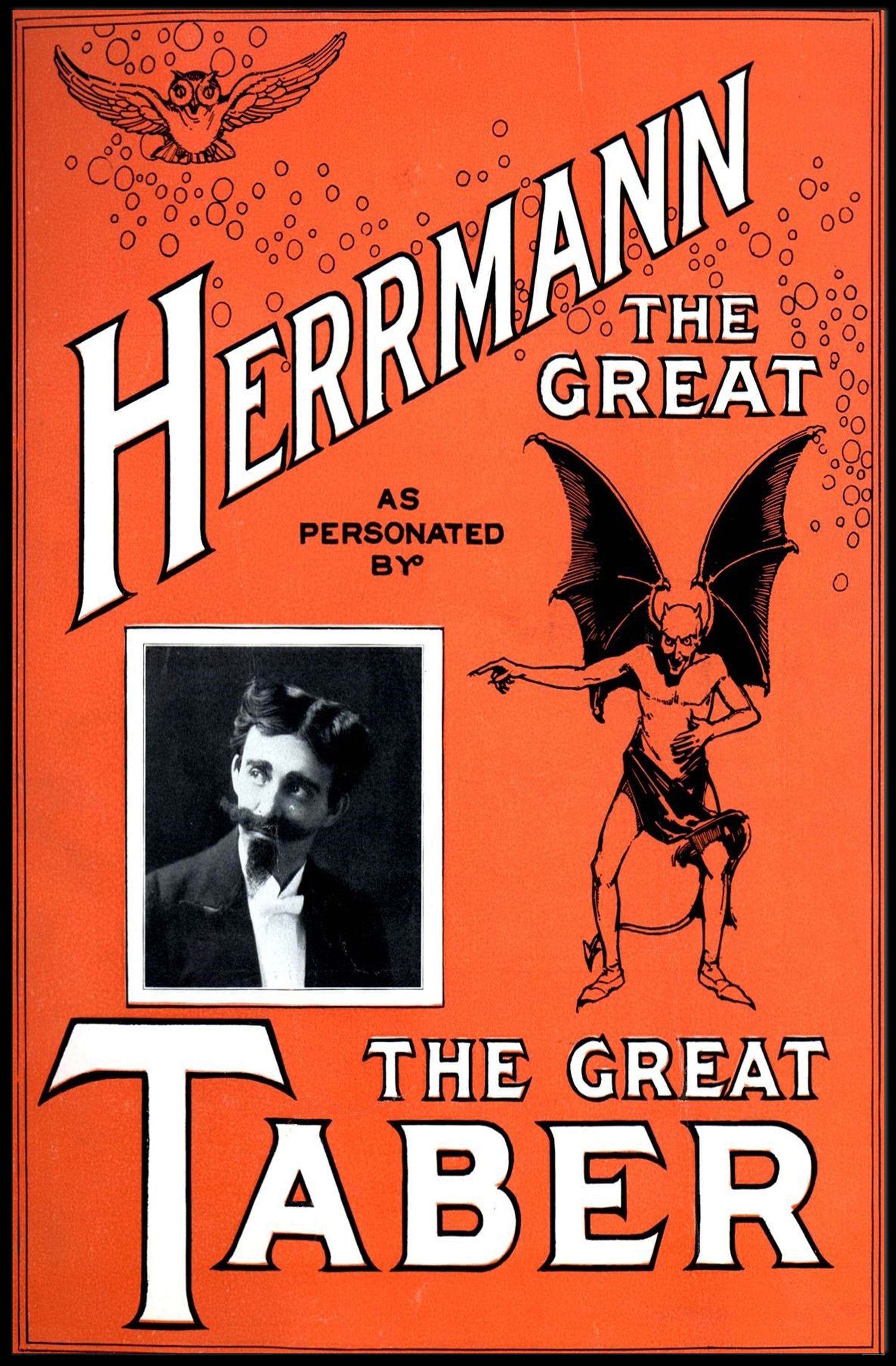 Herrmann the Great Vintage Magic Performance Poster