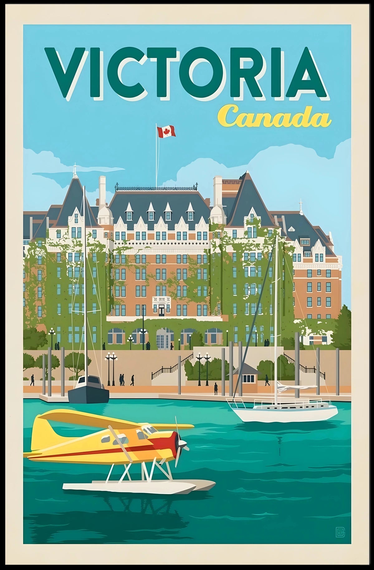 Victoria, Canada Travel Poster