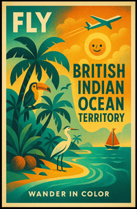 Wander in Color British Indian Ocean Territory Travel Poster PosterGoat