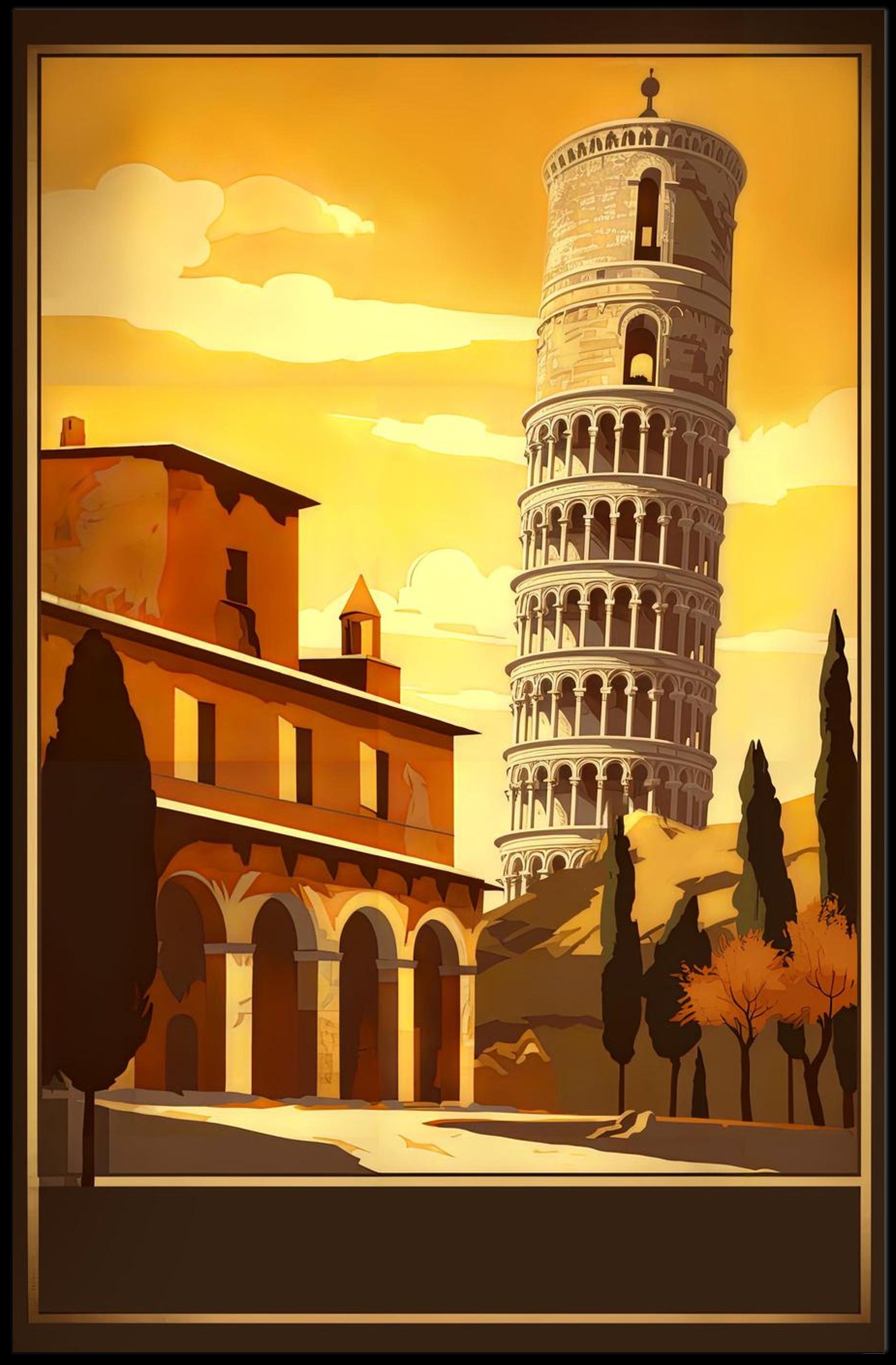 Timeless Pisa Poster