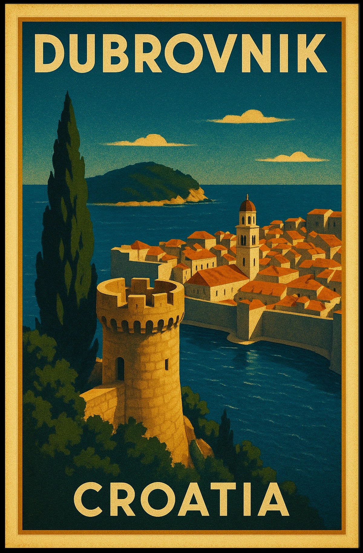 Discover Dubrovnik Poster