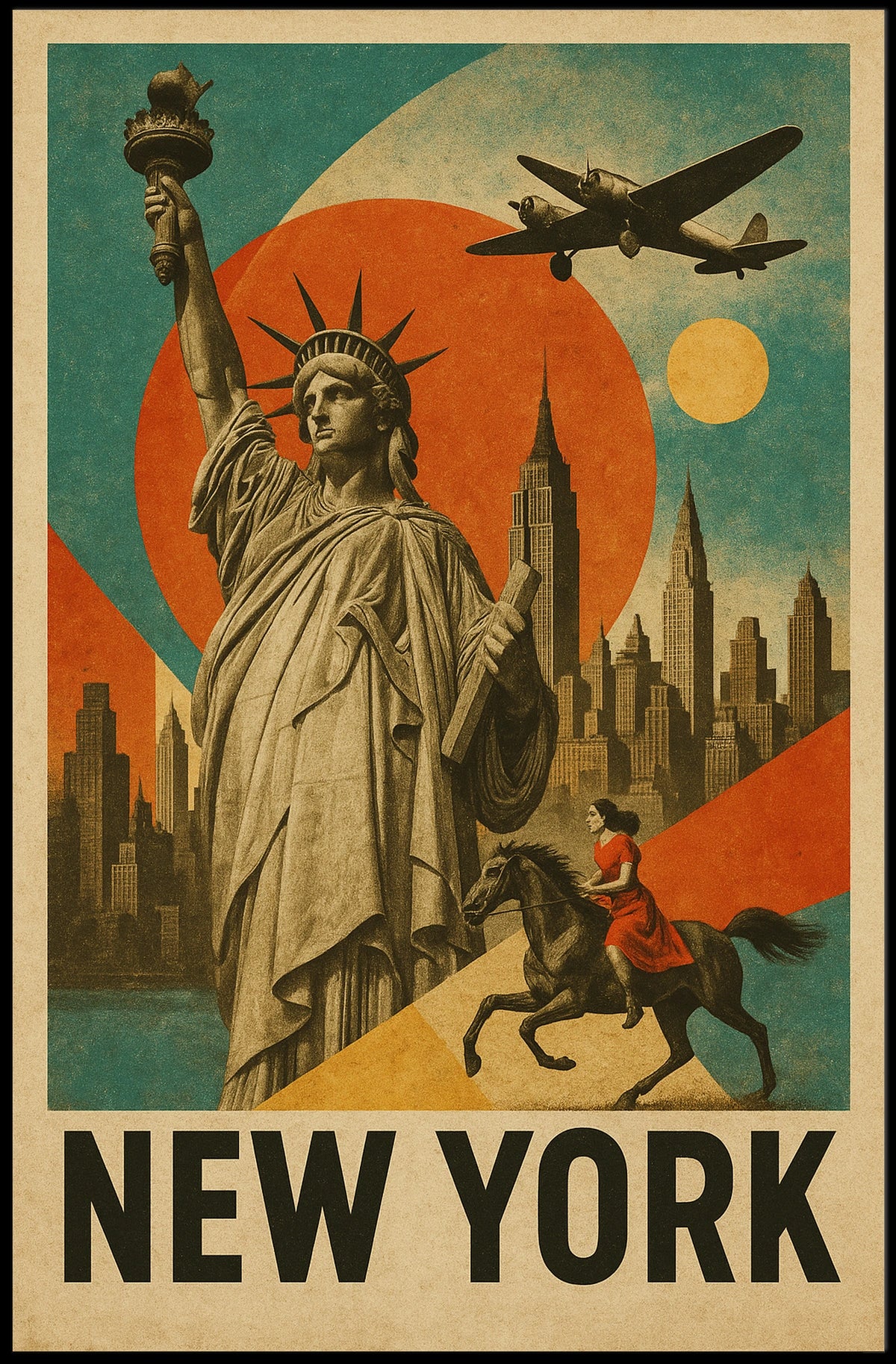 New York Iconic Imagery Poster
