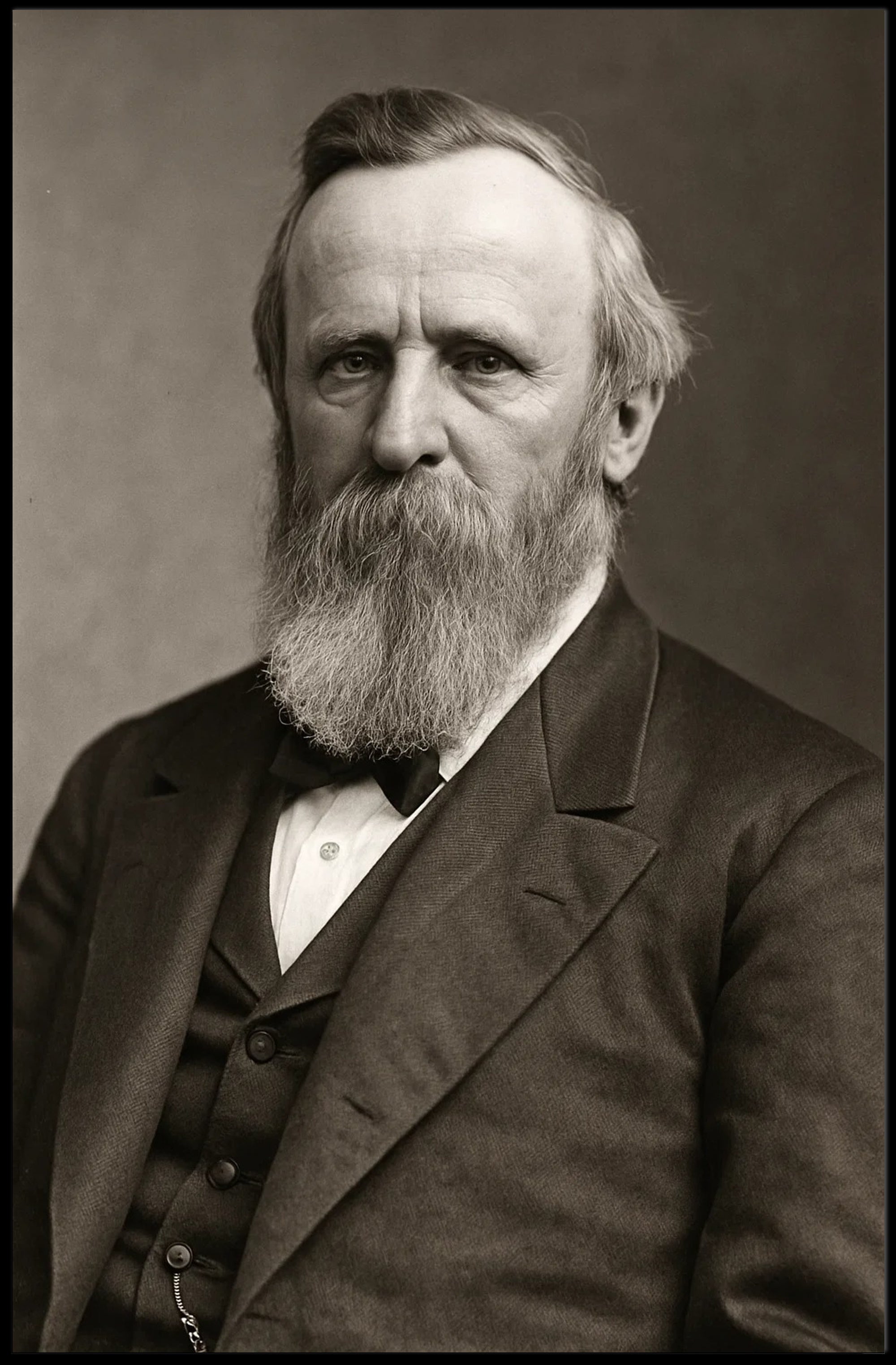 Vintage Bearded Gentleman Portrait Historical or Presidential Poster