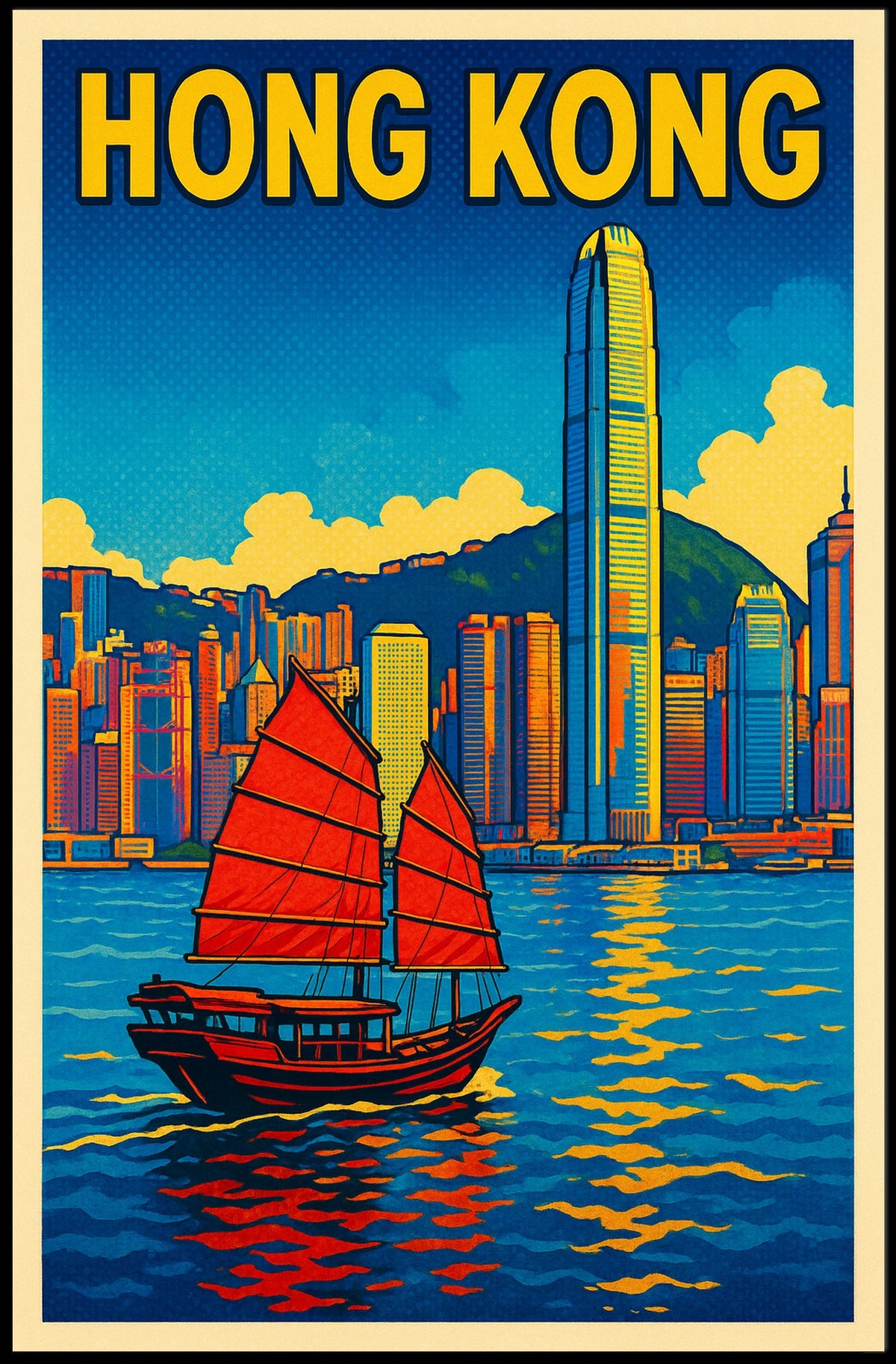 Hong Kong Skyline Poster