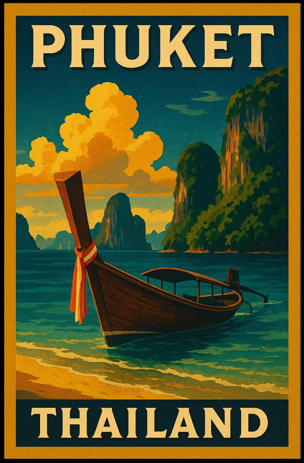 Phuket, Thailand Travel Poster