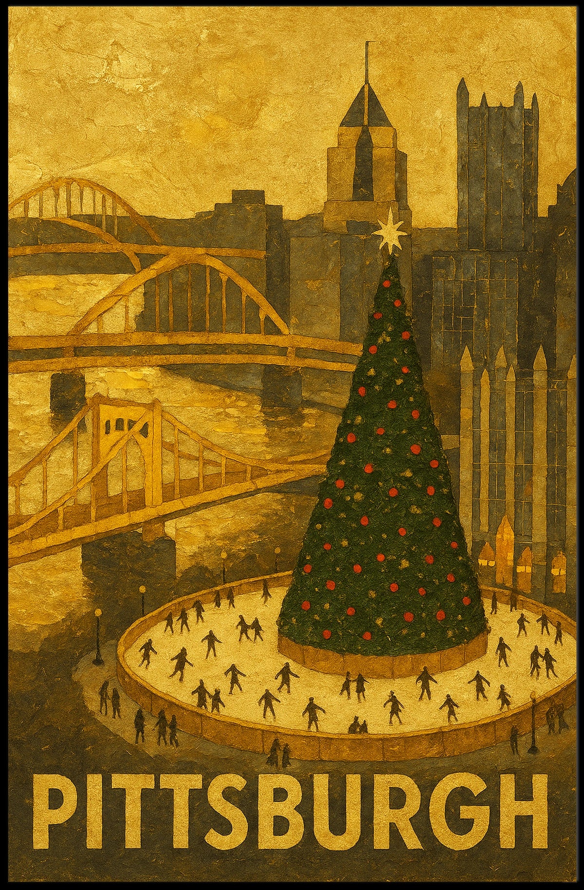 Pittsburgh Winter Wonderland Poster