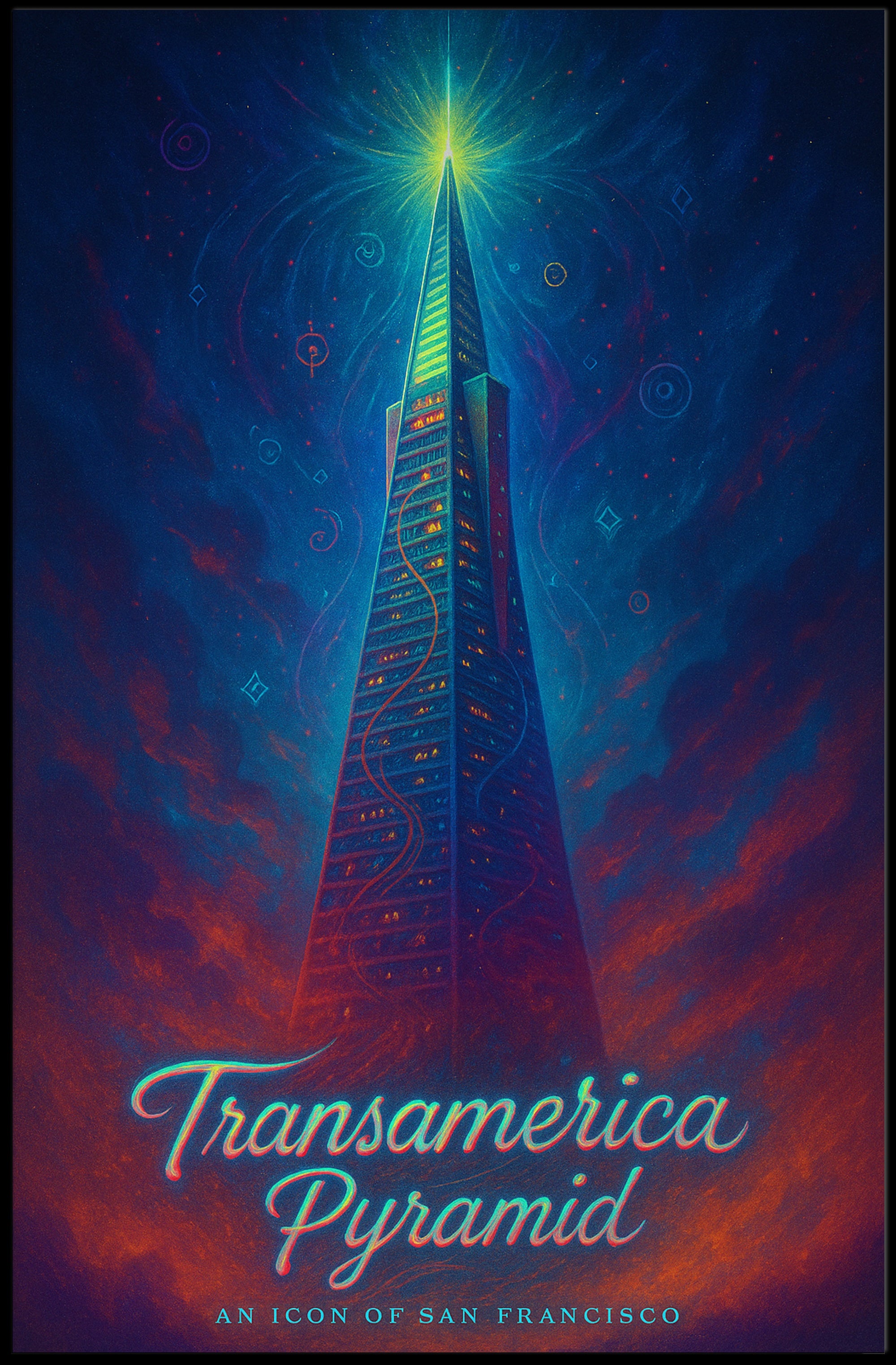 Transamerica Pyramid San Francisco Poster Modern Print