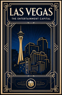 Las Vegas The Entertainment Capital Poster PosterGoat