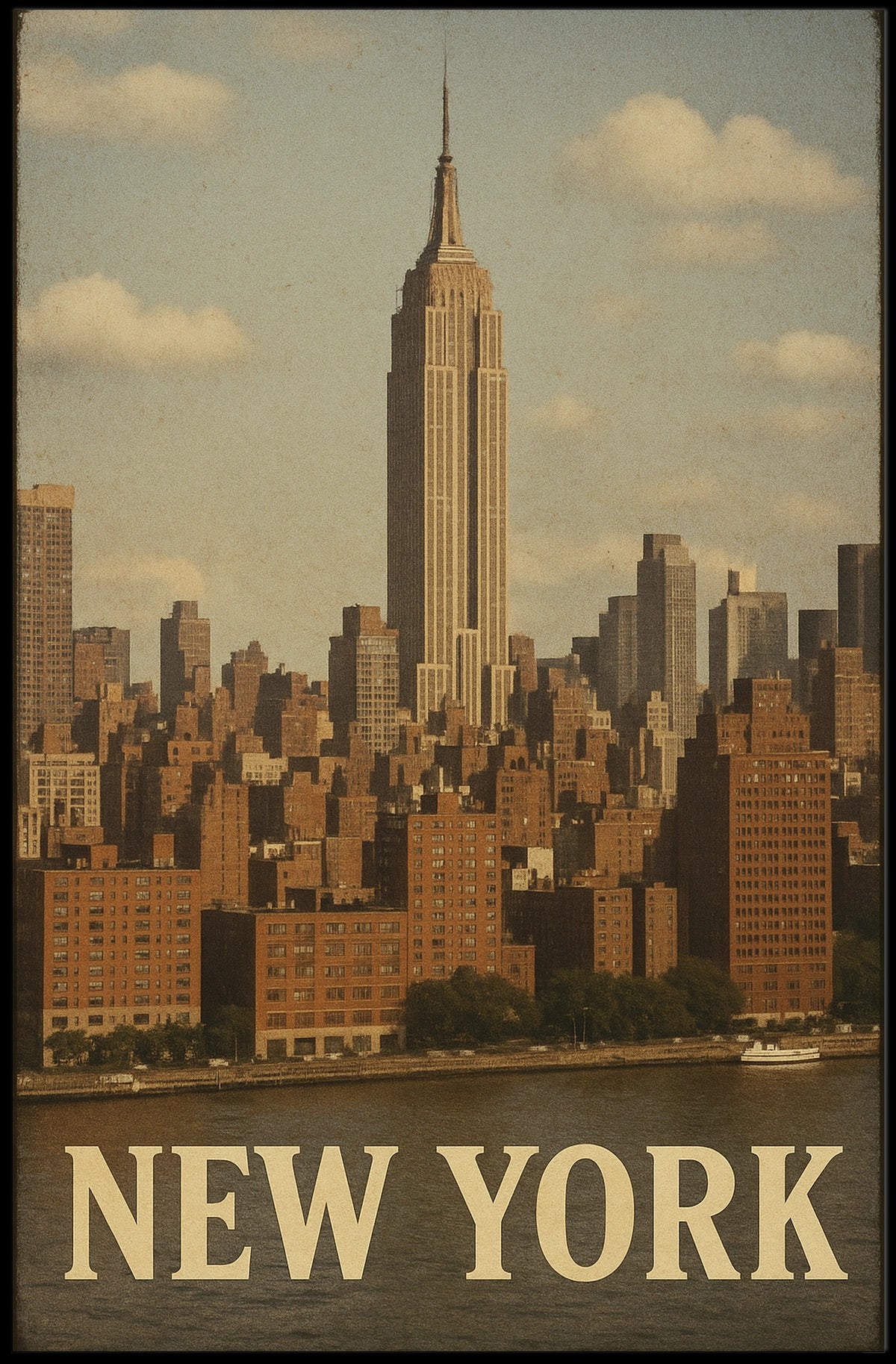 New York City Skyline Poster