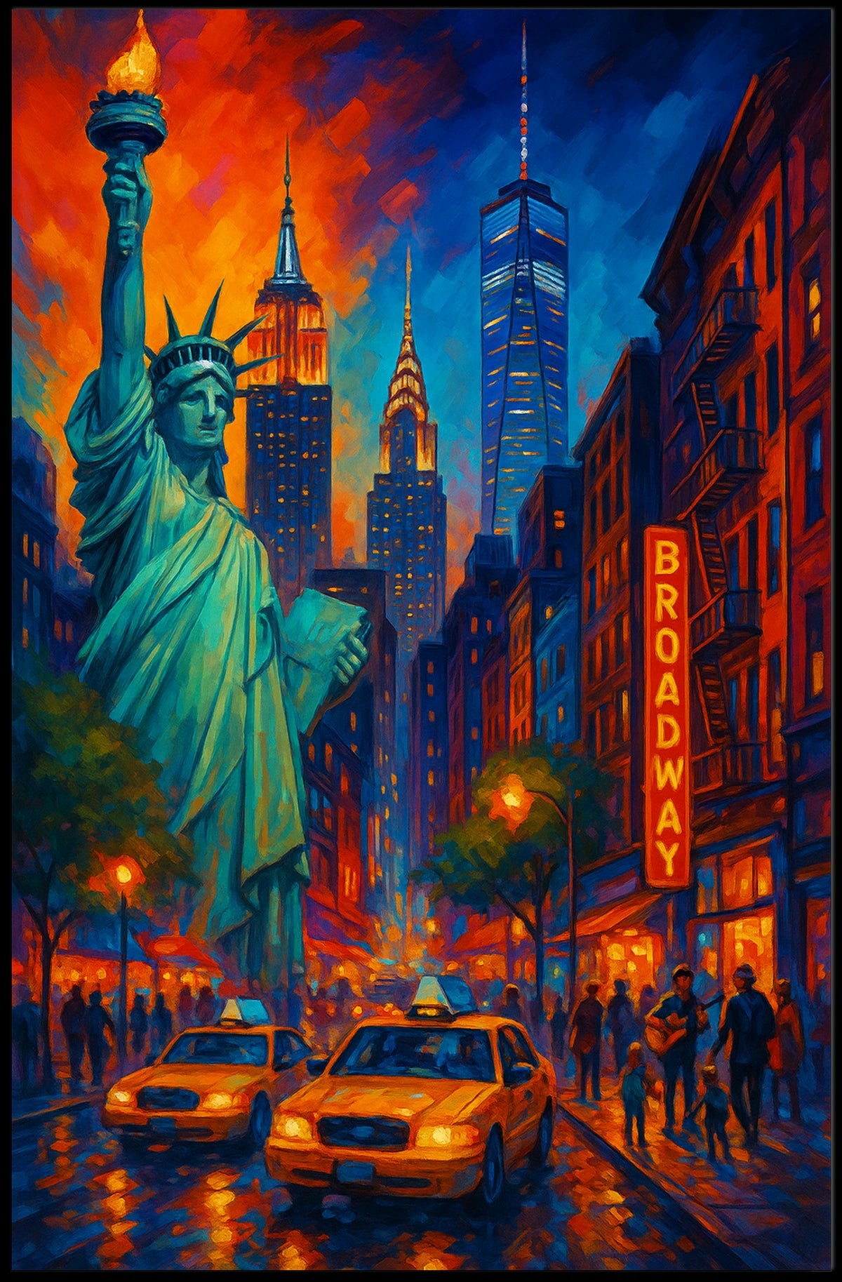 New York City Nights Poster