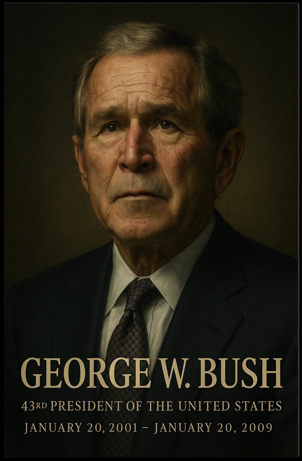 George W Bush 43Rd President Poster Wall Art 18x24