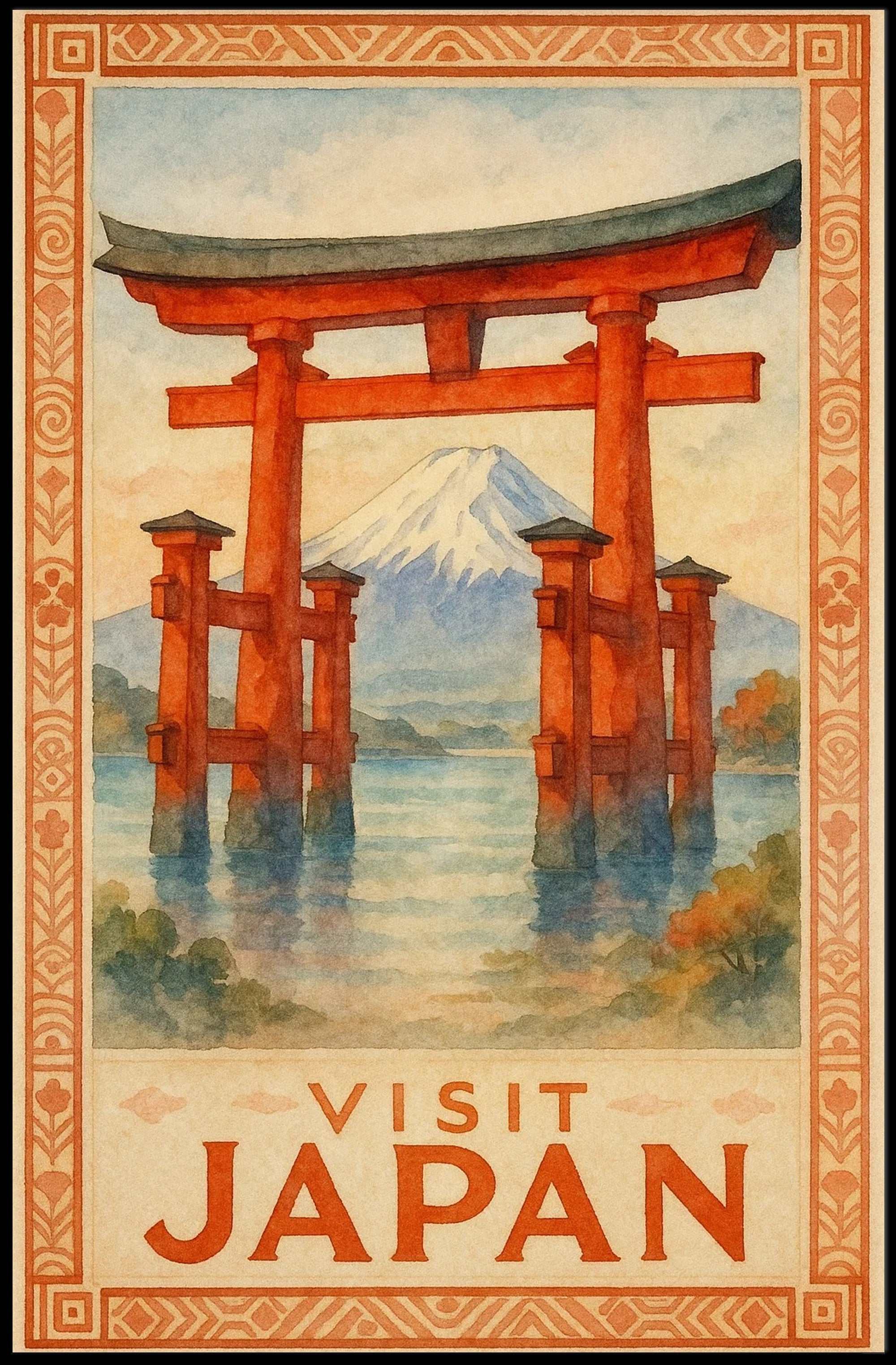Visit Japan Poster PosterGoat