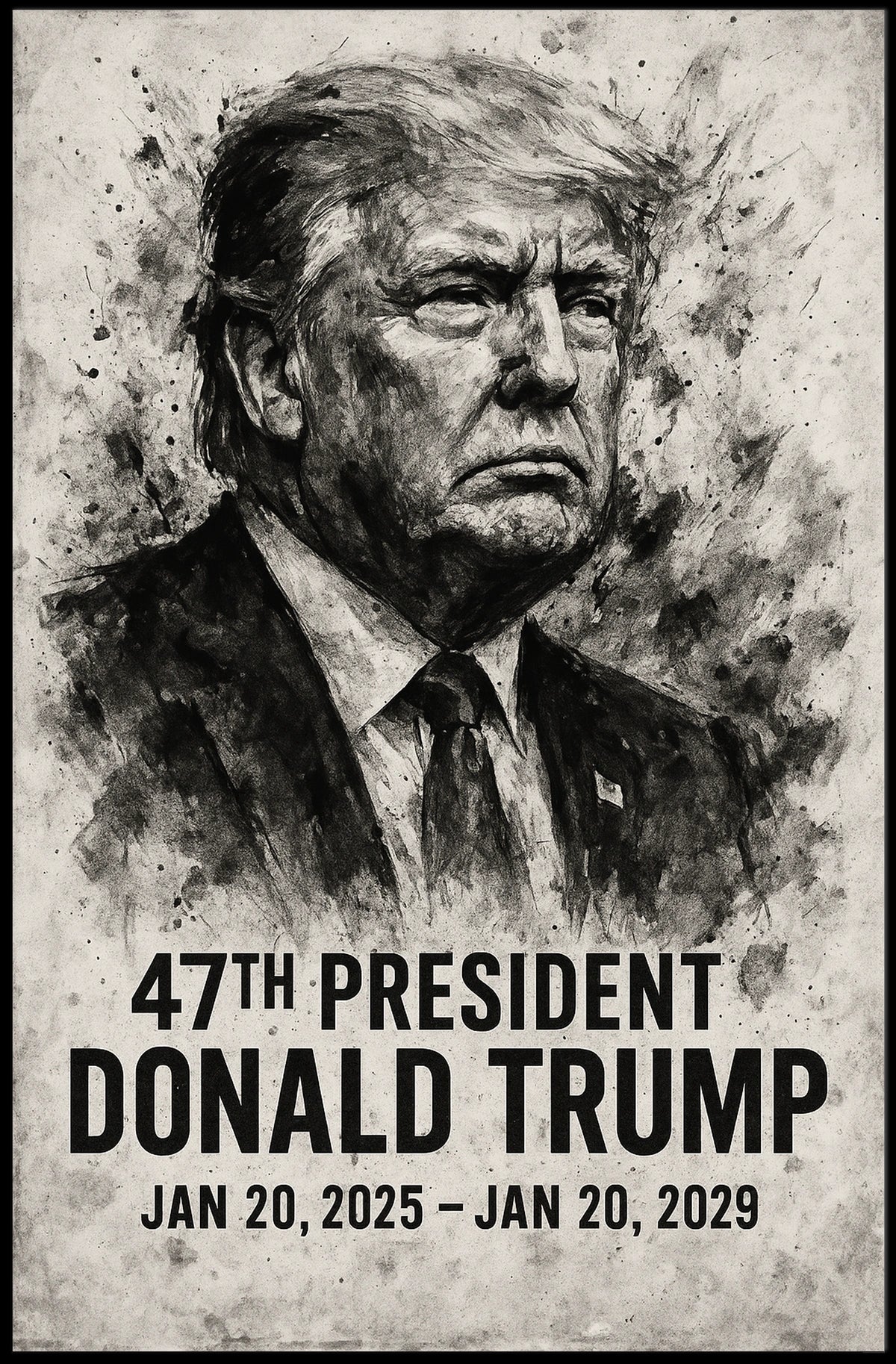 Donald Trump 47th President Poster