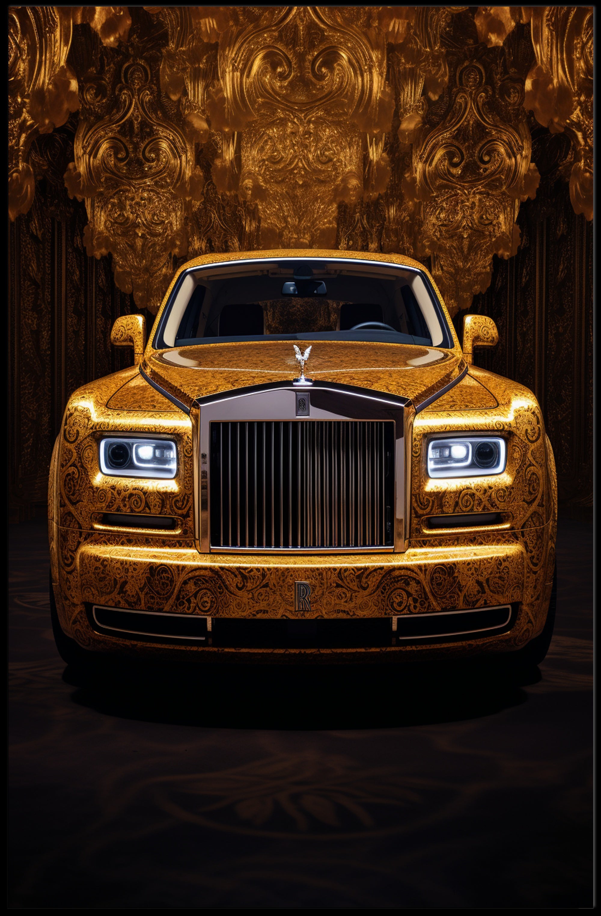 Golden Elegance Poster PosterGoat