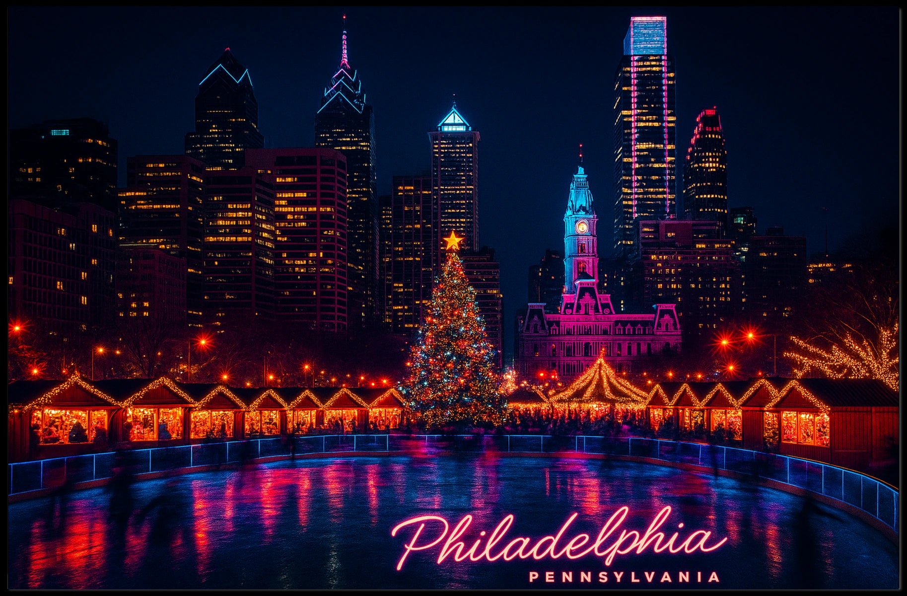 Philadelphia Winter Wonderland Poster