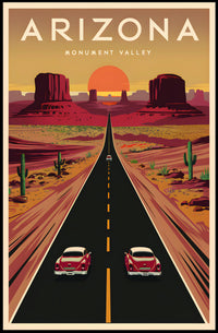 Arizona's Monument Valley Road Trip Poster